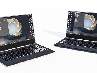 Modern Laptop 3d model