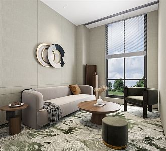 Modern Reception Room 3d model