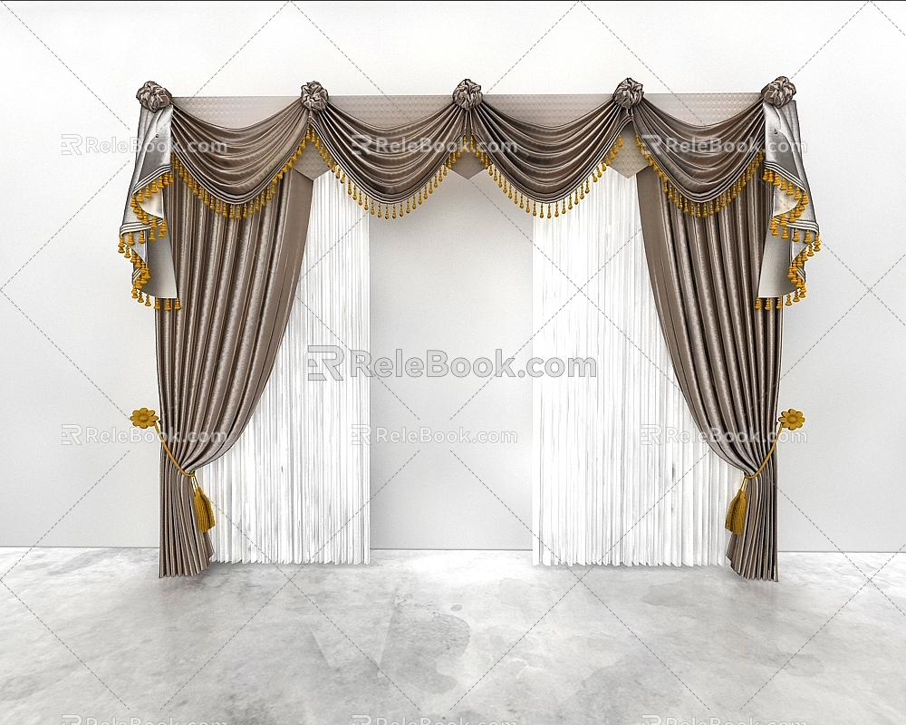 Curtains 3d model