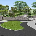 Modern Sales Office Building With Landscaped Gardens And Curved Entrance Driveway