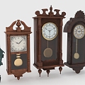 wall clock pendulum clock 3d model