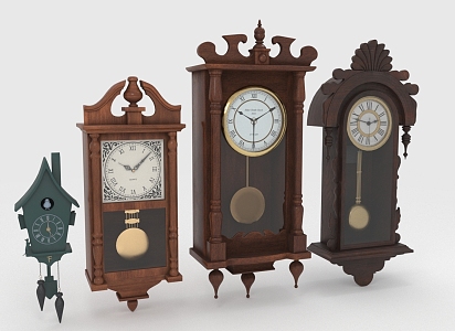 wall clock pendulum clock 3d model