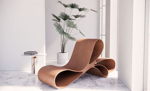 Modern recliner 3d model