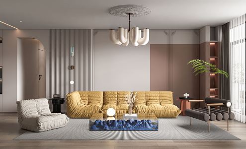 Ligne Roset Living Room 3d model