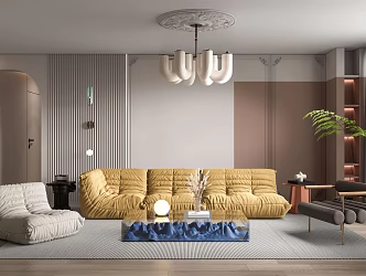 Ligne Roset Living Room 3d model
