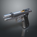 pistol semi-automatic pistol automatic pistol modern weapon hot weapon hot weapon gun military 3d model