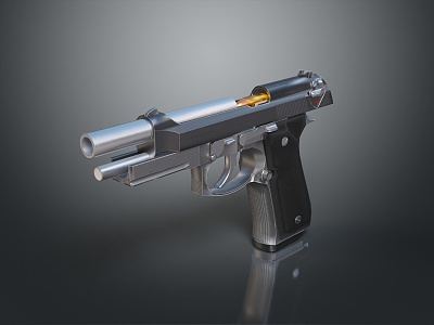 pistol semi-automatic pistol automatic pistol modern weapon hot weapon hot weapon gun military 3d model