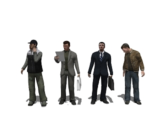 modern man 3d model