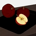Red Apples And Sliced Apple On Wooden Cutting Board Near Window