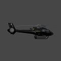 Airbus Black Modern Helicopter With Rotors Cabin And Streamlined Fuselage Design