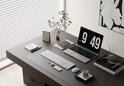 Modern Laptop Desk Rap 3d model