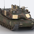 American Tank Abrams M1A2 Tank 3d model