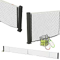 High Quality Tennis Sports Equipment with Net Rackets Balls and Metal Frame