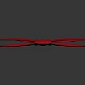 Red Satin Bow Fashion Accessory for Women Clothing Decoration
