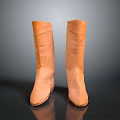 Brown Leather Knee High Boots With Sleek Design And Comfortable Fit For Modern Fashion Look