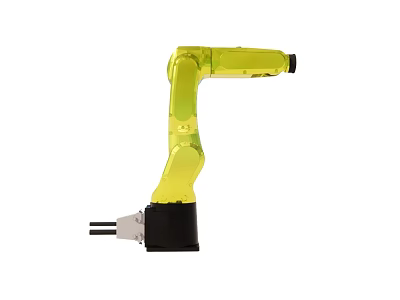 High Precision Yellow Industrial Robot Arm With Automated Gripping Mechanism For Manufacturing 3d model