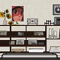 Modern Middle Ancient Style Storage Rack 3d model