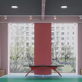 Modern Community Activity Center Kindergarten Color Splicing Space 3d model