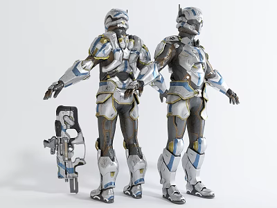 Modern Game Character Virtual Character Mecha 3d model