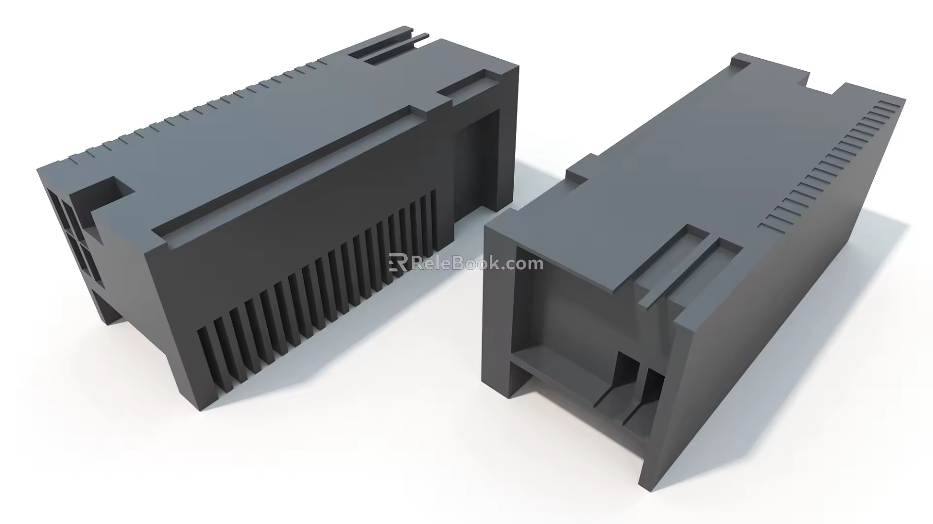 hard surface machine cube hard surface high tech industrial parts 3d model
