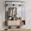 Modern Wardrobe Glass Door Design With Hanging Area Drawers Storage Boxes Hat And Bags