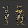 Mech Warrior Mech Soldier Machine Battlearm Mechanical Battlearm Machine Fighter Robot 3d model