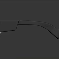 Black Smart Glasses With Transparent Lenses 3D Rendered Gray Background Reflective Surface