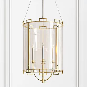 Modern chandelier Baker Georgian 3d model