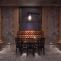 Modern Dessert Shop Interior With Pastry Display Counter And Cozy Seating Area