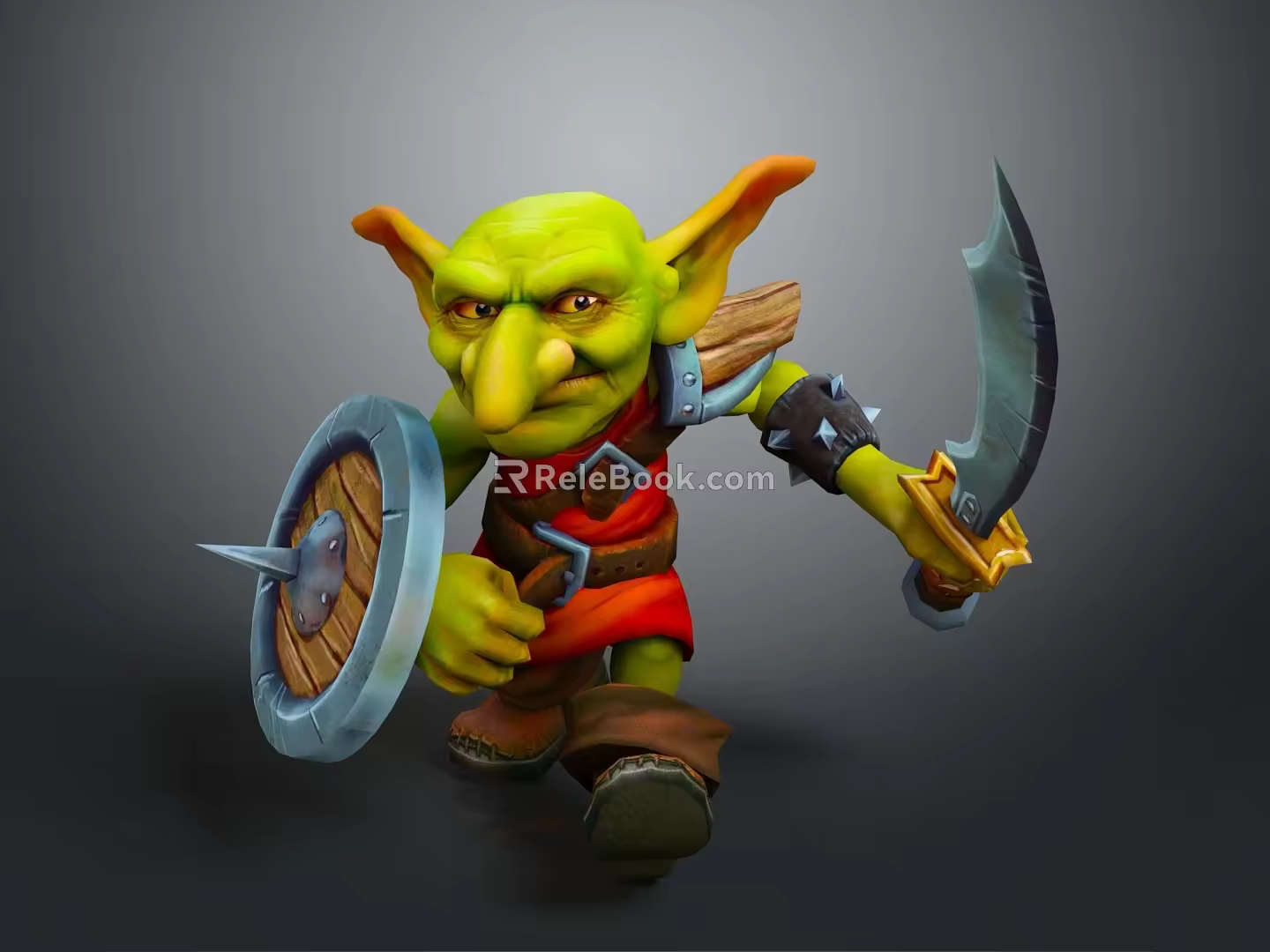 Modern Game Character Goblin Monster Alien 3d model
