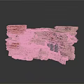 Natural Geological Rock Formation With Layered Strata Structure And Textured Surfaces
