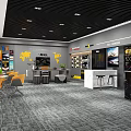 4S Dealership Auto Beauty Workshop With Vehicle In Service Bay And Modern Grooming Facility