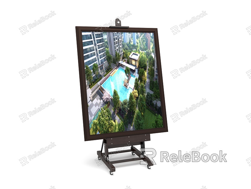 Modern easel mobile easel model