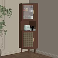 Middle Ancient Sideboard Dining Cabinet Sideboard Corner Cabinet 3d model