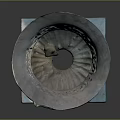 Classical Stone Pillar With Ornamental Carved Top And Textured Design