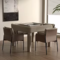 Mahjong Table and Chair Combination Mahjong Table Single Chair Mahjong Table 3d model