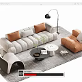 Sofa coffee table 3d model