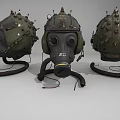 Modern Gas Mask Biochemical Helmet 3d model