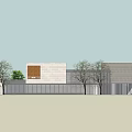 Exhibition Hall Building 3d model