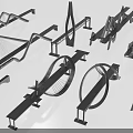 Various Architectural Bridge Structure Models With Different Design Types And Engineering Details