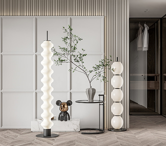 Modern floor lamp floor lamp combination 3d model