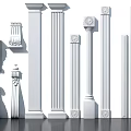 Different Styles Of Decorative Roman Columns With Ornate Capitals And Intricate Designs