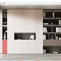 Modern bookcase 3d model