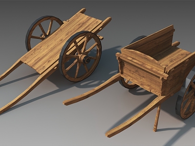 Trolley Scooter Retro Scooter Wagon 3d model