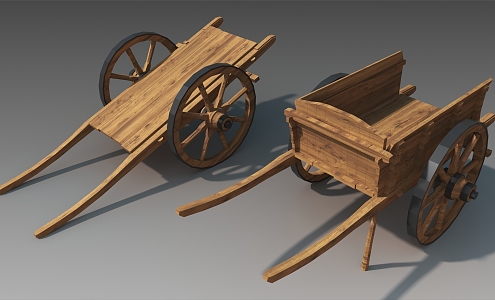 Trolley Scooter Retro Scooter Wagon 3d model