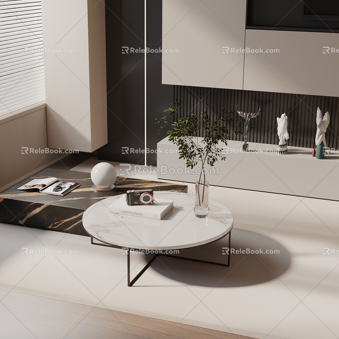 Modern coffee table model