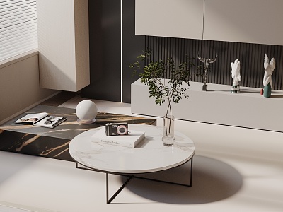 Modern coffee table model