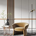 Modern single sofa 3d model