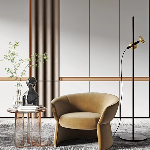 Modern single sofa 3d model