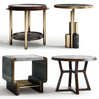 Modern Side Table Side Table Coffee Table Combination 3d model